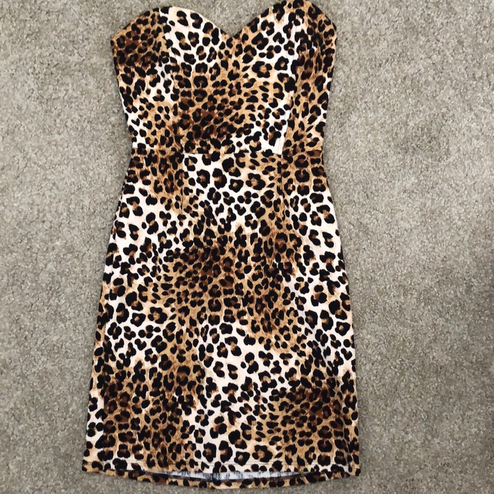 Cheetah Print Mini Dress